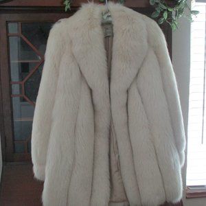 Gorgeous Blush Fox Fur Stroller Coat